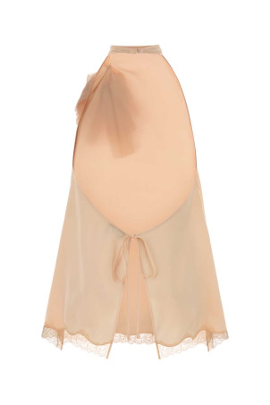 Peach satin top orange MAGDA BUTRYM (348426)