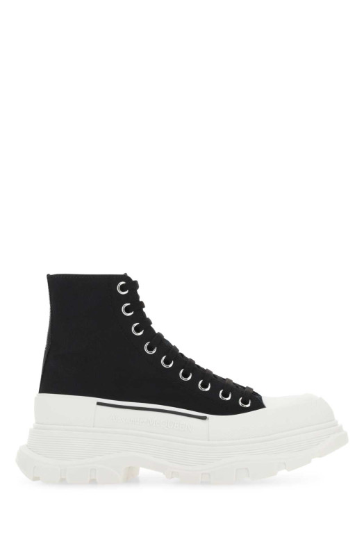 Black canvas Tread Slick sneakers ALEXANDER MCQUEEN (697080W4MV2)