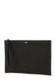 Dark brown leather clutch FENDI (7N0134AP3B)
