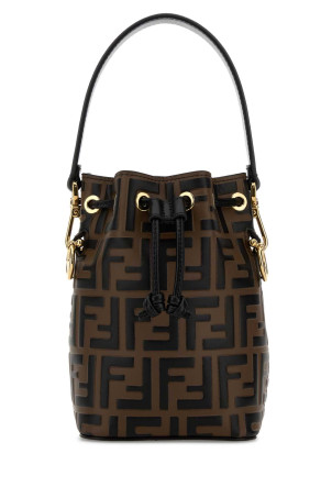 Printed leather mini Mon Tresor bucket bag FENDI (8BS010A659)