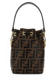Printed leather mini Mon Tresor bucket bag FENDI (8BS010A659)
