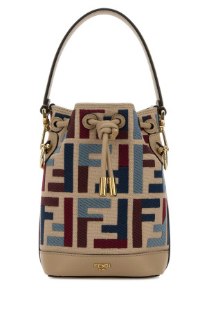 Embroidered canvas Mon Tresor bucket bag FENDI (8BS109AYDF)