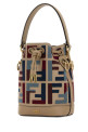 Embroidered canvas Mon Tresor bucket bag FENDI (8BS109AYDF)