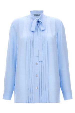 Футболка з логотипом, світло-блакитна PRADA (P466G13BDF0076) Футболка з логотипом, світло-блакитна PRADA (P466G13BDF0076)