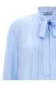 Футболка з логотипом, світло-блакитна PRADA (P466G13BDF0076) Футболка з логотипом, світло-блакитна PRADA (P466G13BDF0076)