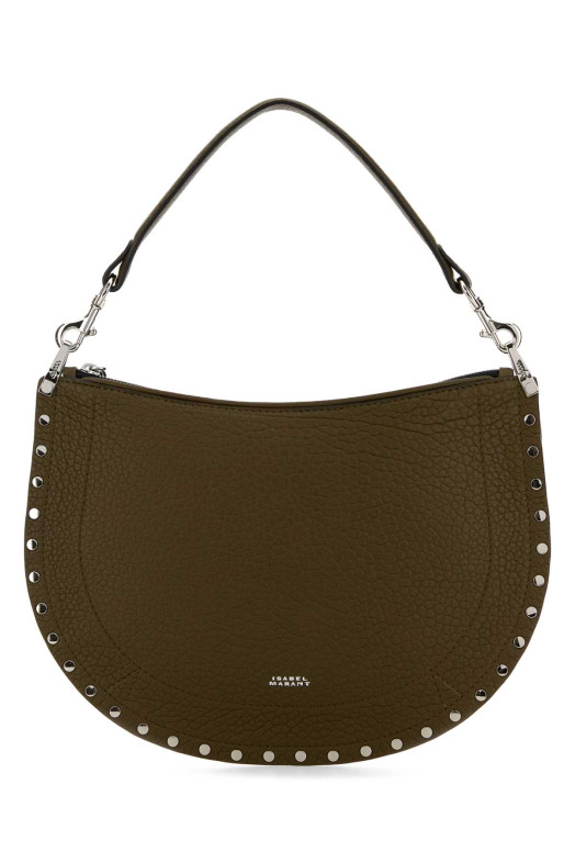 Army green leather Oskan shoulder bag ISABEL MARANT (BF0066FAC4C22M)