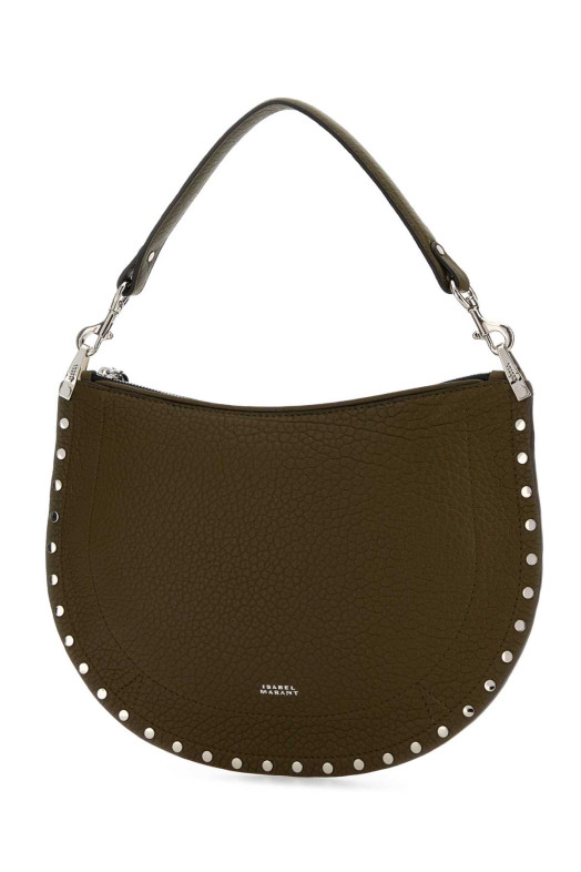 Army green leather Oskan shoulder bag ISABEL MARANT (BF0066FAC4C22M)