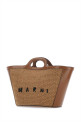 Two-tone leather and raffia small Tropicalia Summer handbag MARNI (BMMP0068Q0P3860)
