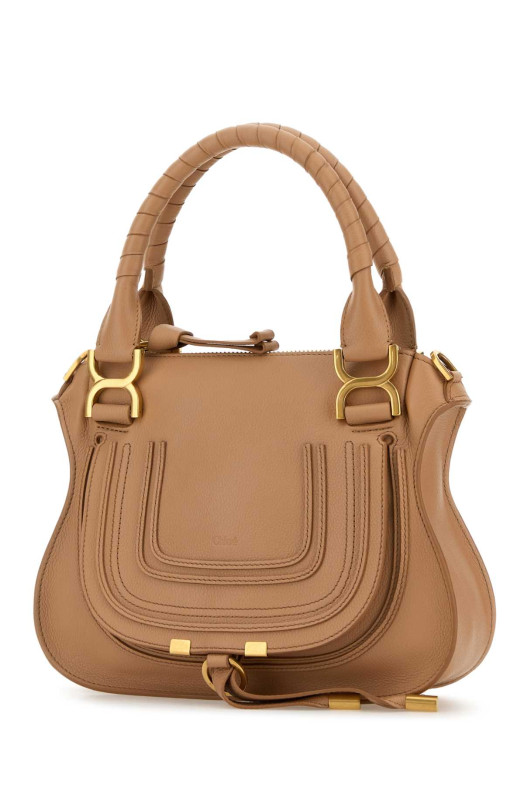 Peach leather small Marcie handbag CHLOE (CHC22AS628I31)