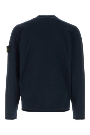Midnight blue cotton blend sweater Black STONE ISLAND (L1S155100052S00B0)