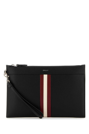 Black leather clutch BALLY (MLN01DEC001)