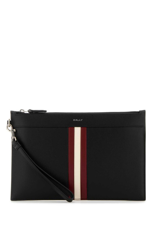 Black leather clutch BALLY (MLN01DEC001)