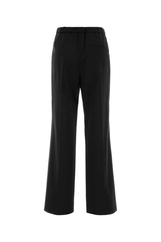 Black wool wide-leg pant Black LOEWE (S359Y04XI2)