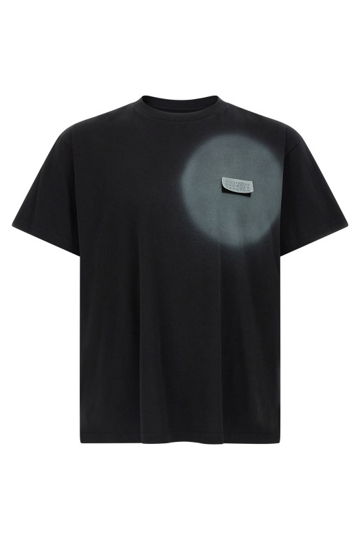 'Numeric Signature MM6' spray T-shirt Black