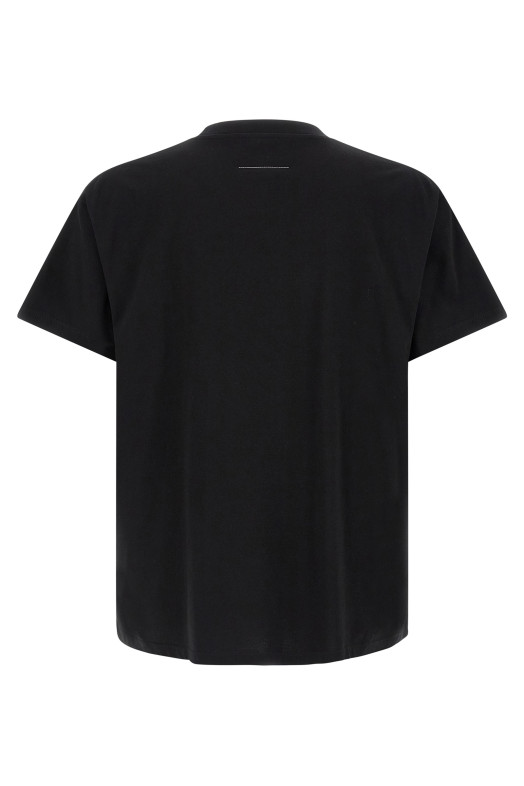 'Numeric Signature MM6' spray T-shirt Black