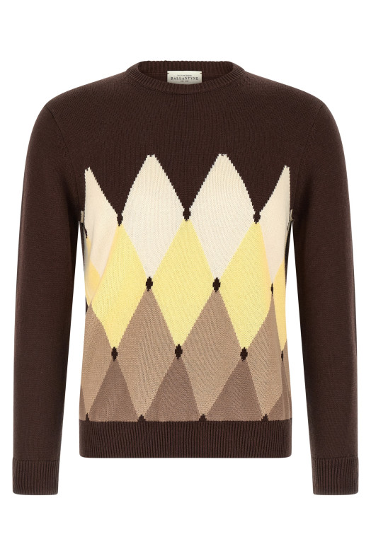 Argyle sweater Brown