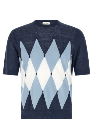 T-shirt Argyle Blue