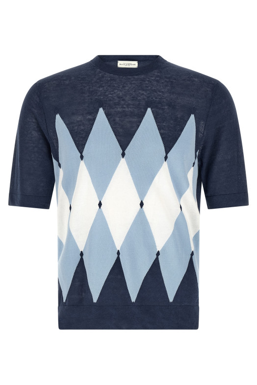 T-shirt Argyle Blue