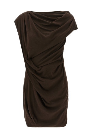 'Twist' dress Brown