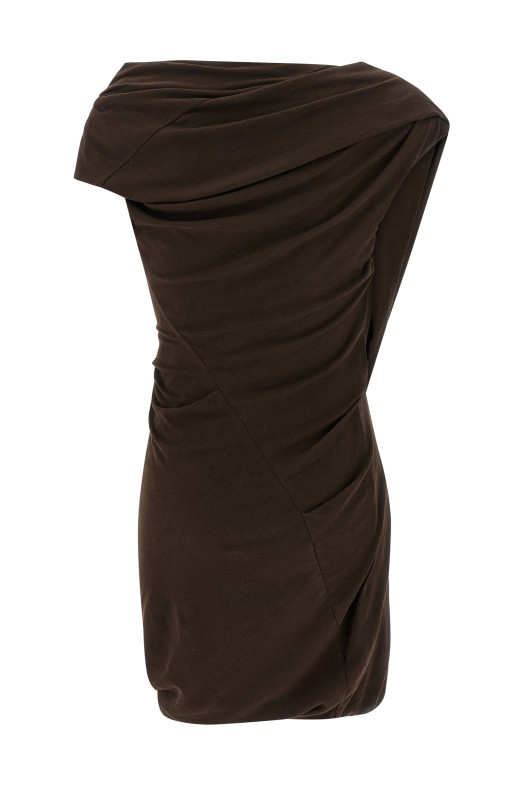 'Twist' dress Brown