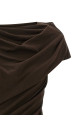 'Twist' dress Brown