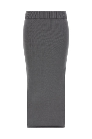 'Raw Knit skirt Gray