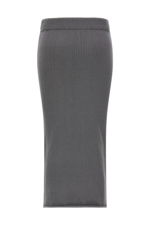 'Raw Knit skirt Gray