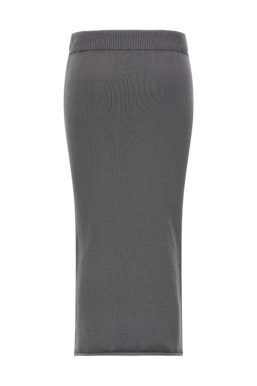 'Raw Knit skirt Gray