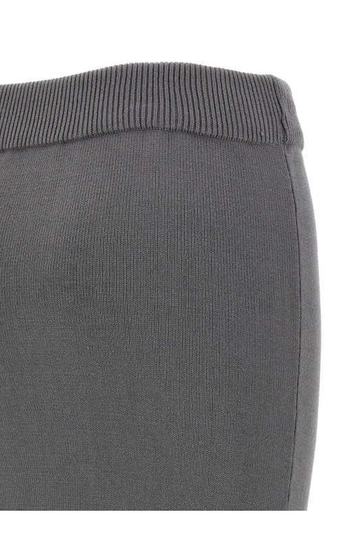 'Raw Knit skirt Gray