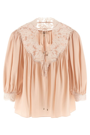 Lace blouse Pink