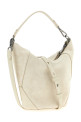 Suede handbag White