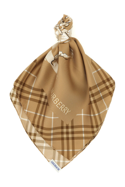 'Horseman' scarf Beige