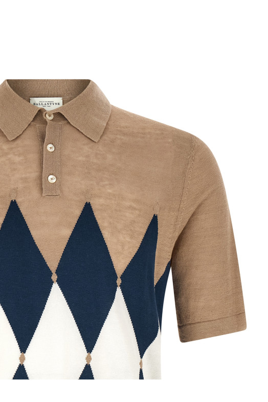 Polo Argyle Beige