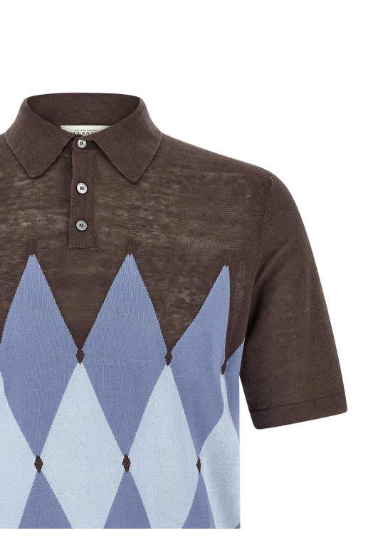 Polo Argyle Brown