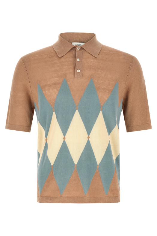 Polo Argyle Beige