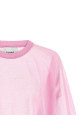 Semi-sheer cotton sweater Pink