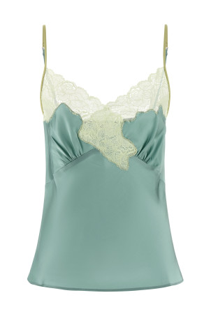 'Signature Lace' top BLUE