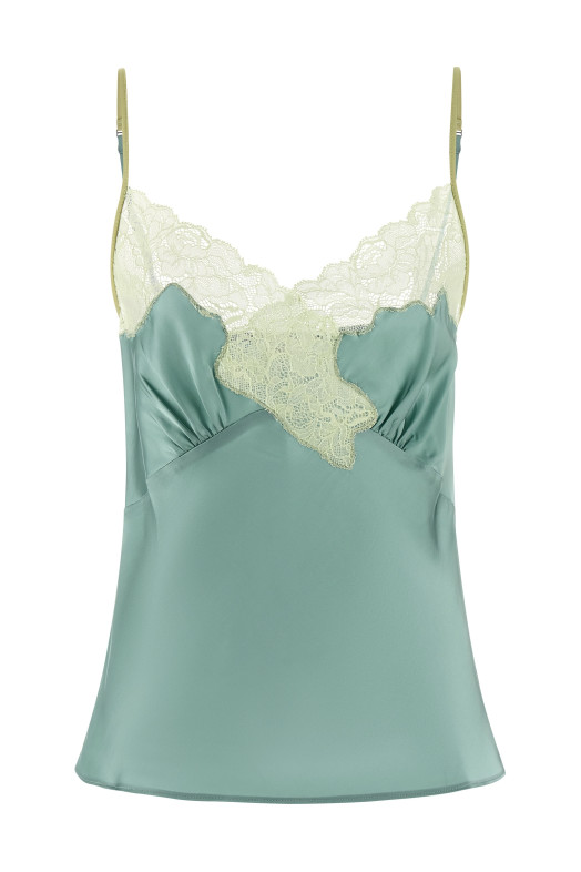 'Signature Lace' top BLUE