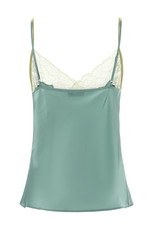 'Signature Lace' top BLUE