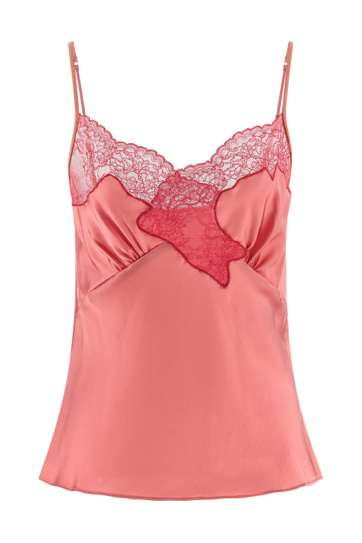 'Signature Lace' top Pink
