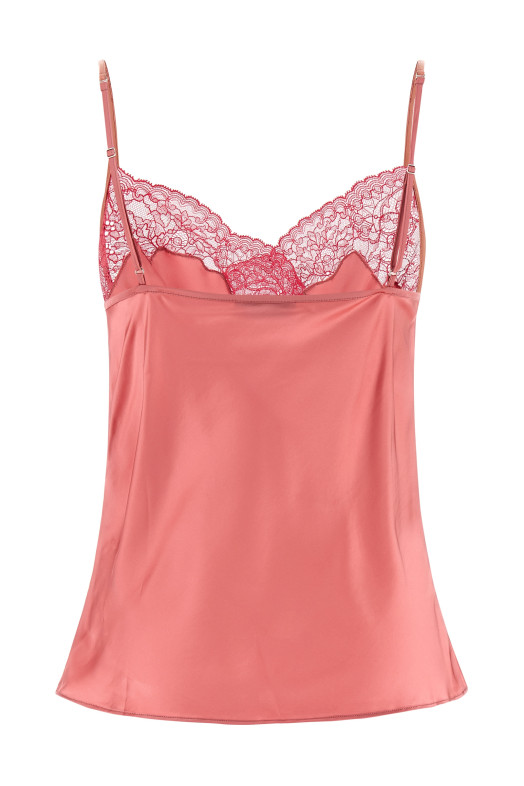 'Signature Lace' top Pink