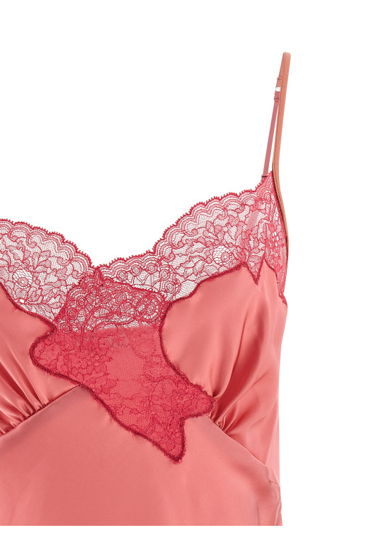 'Signature Lace' top Pink