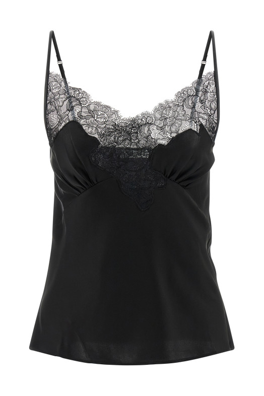 'Signature Lace' top Black