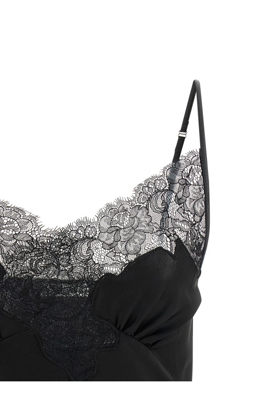 'Signature Lace' top Black