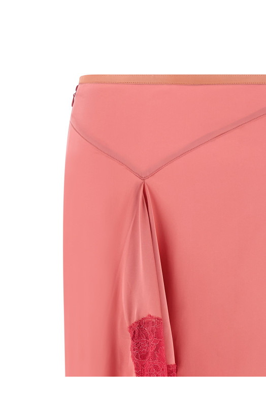 'Signatue Lace' skirt Pink