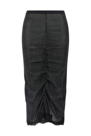 Lurex knit skirt Black