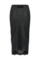 Lurex knit skirt Black
