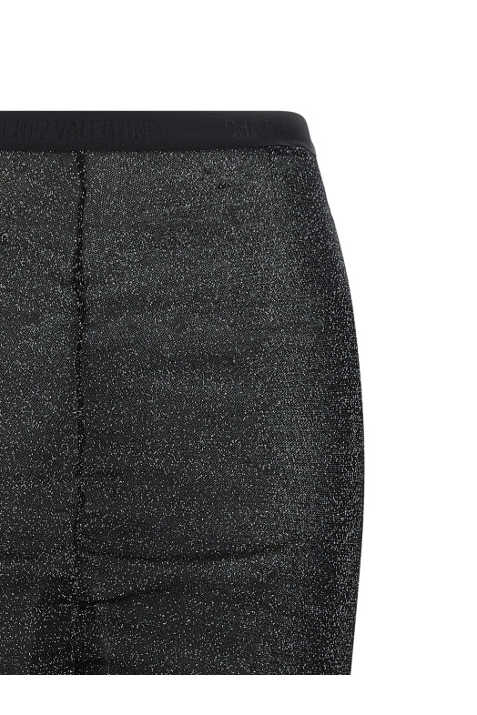 Lurex knit skirt Black