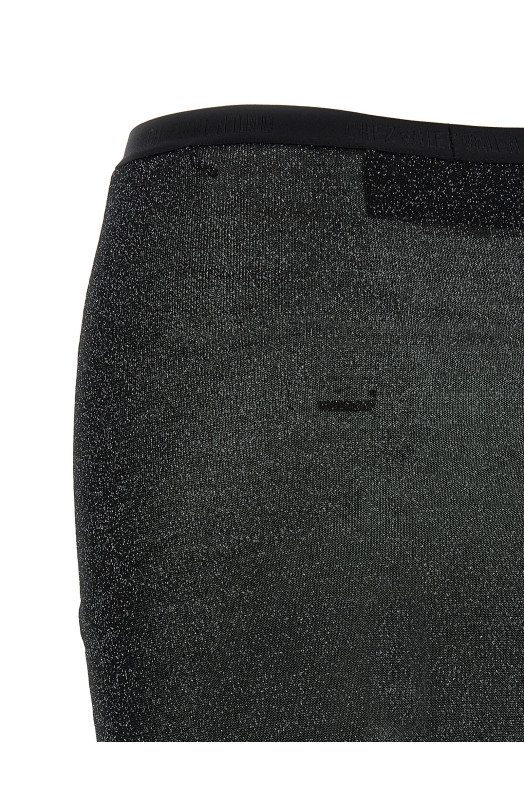 Lurex knit skirt Black
