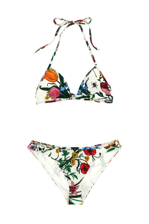 'Gucci Flora' bikini White